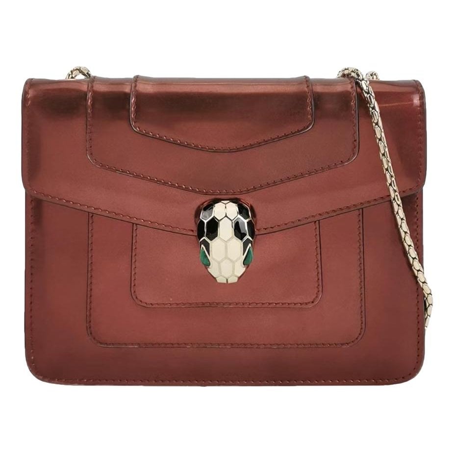 Serpenti leather handbag