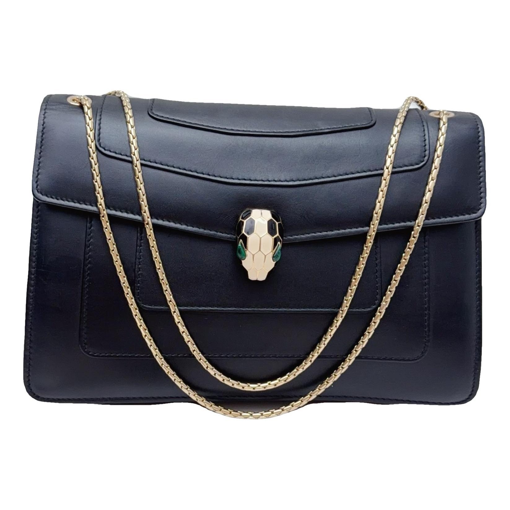 Serpenti leather handbag
