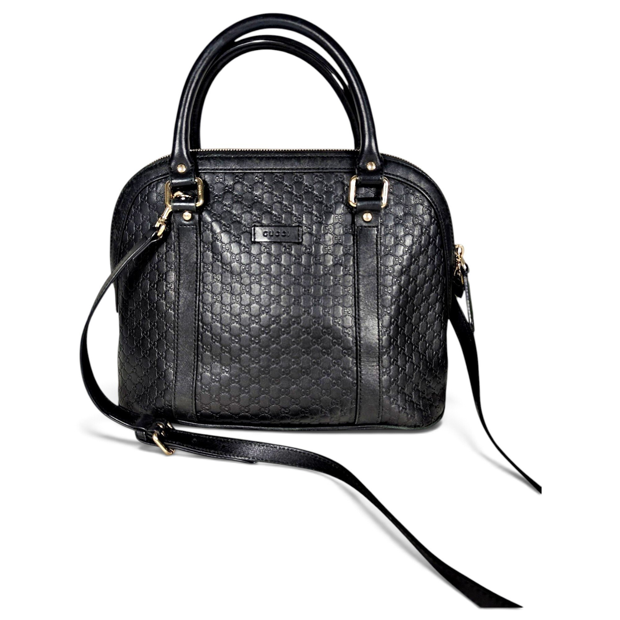 Dôme leather crossbody bag
