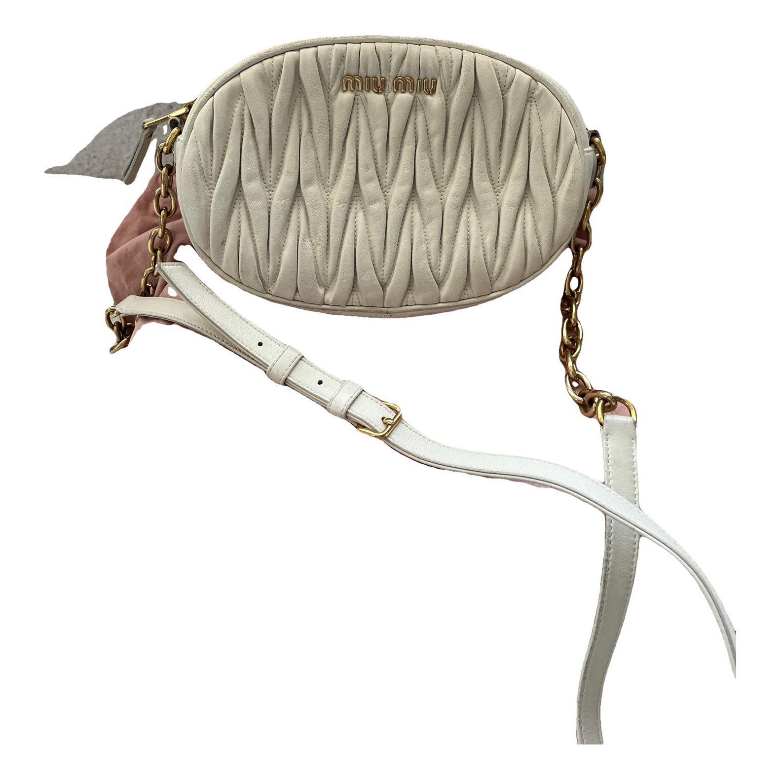 Leather clutch bag