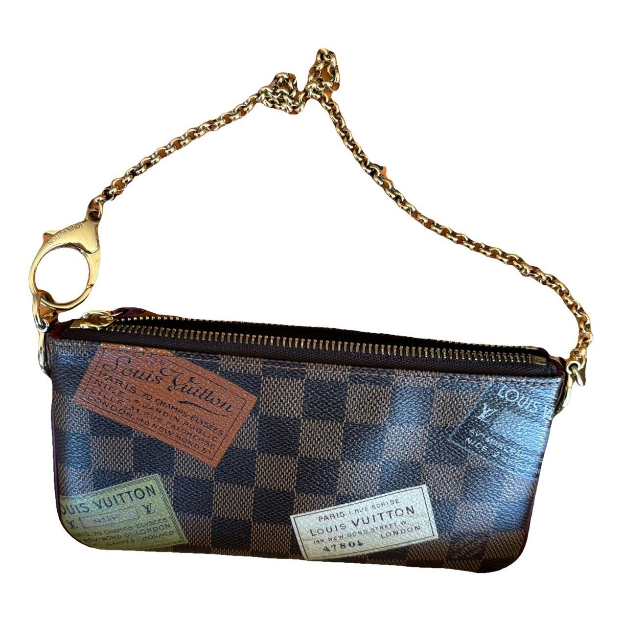 Leather clutch bag