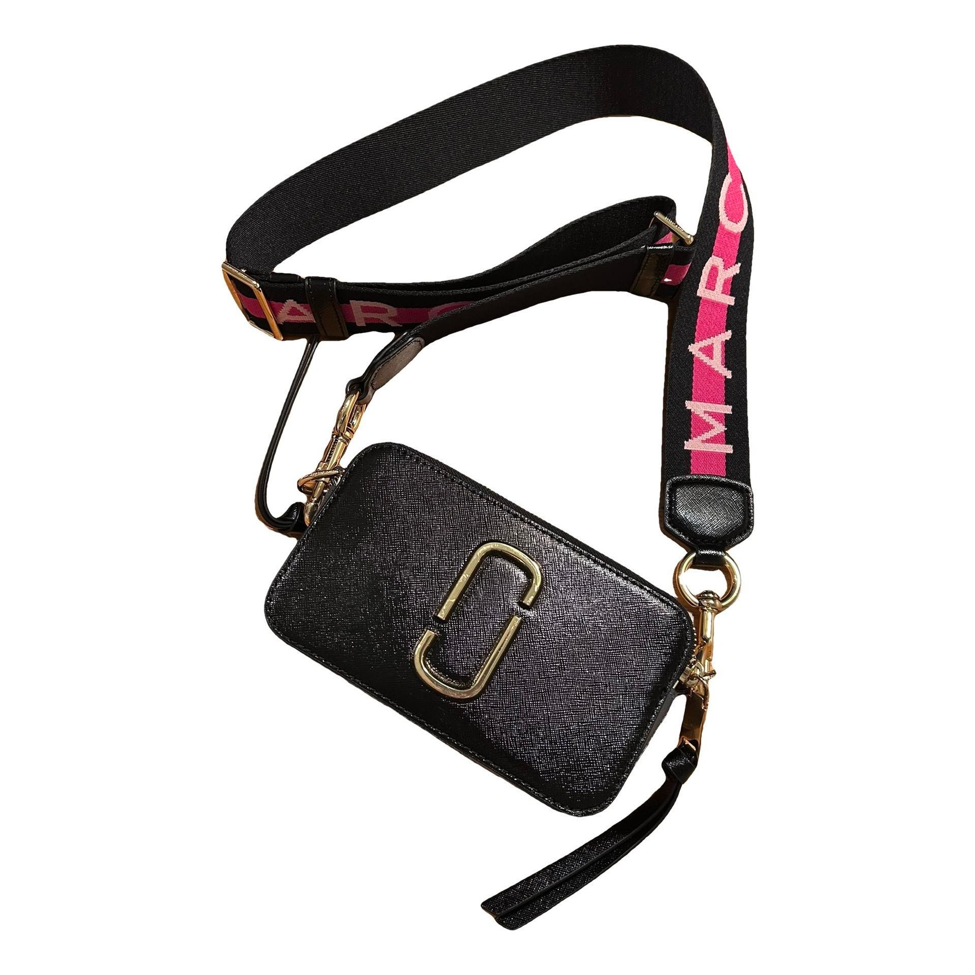 Snapshot leather clutch bag