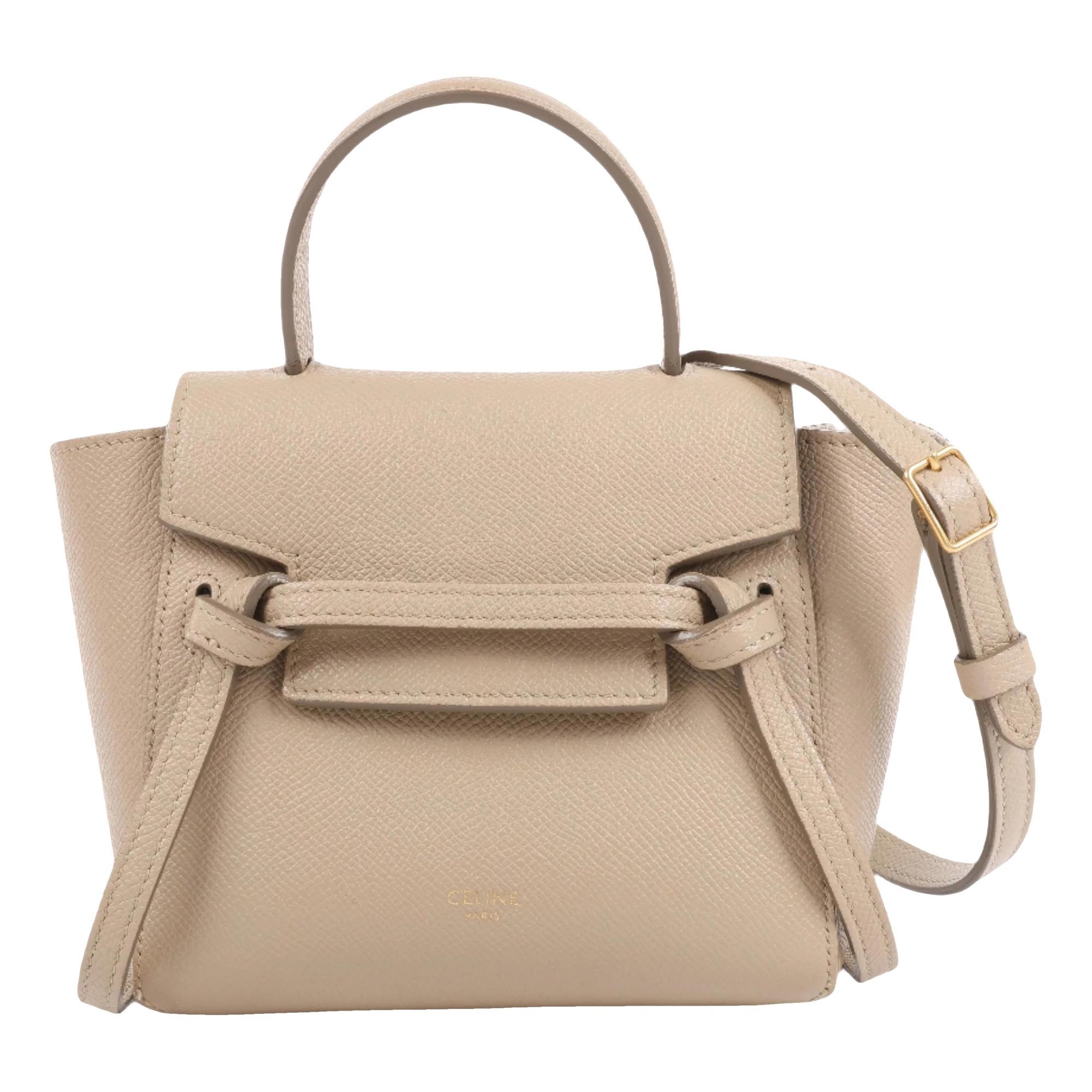 Belt leather handbag