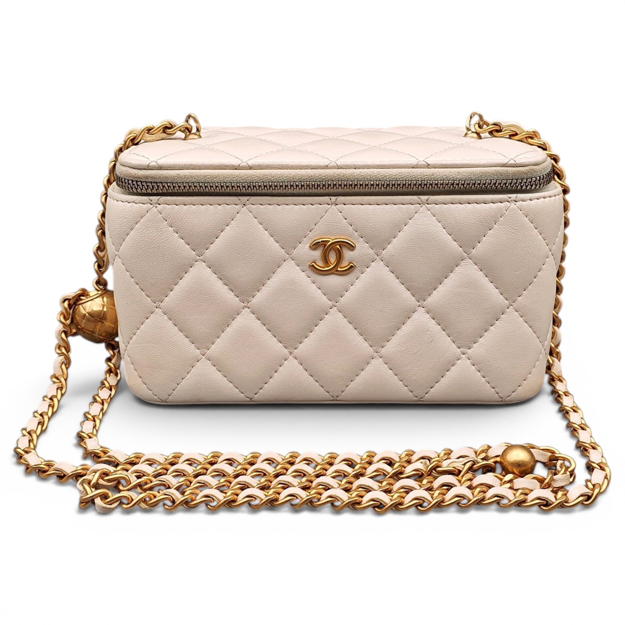 Trendy CC Vanity leather handbag