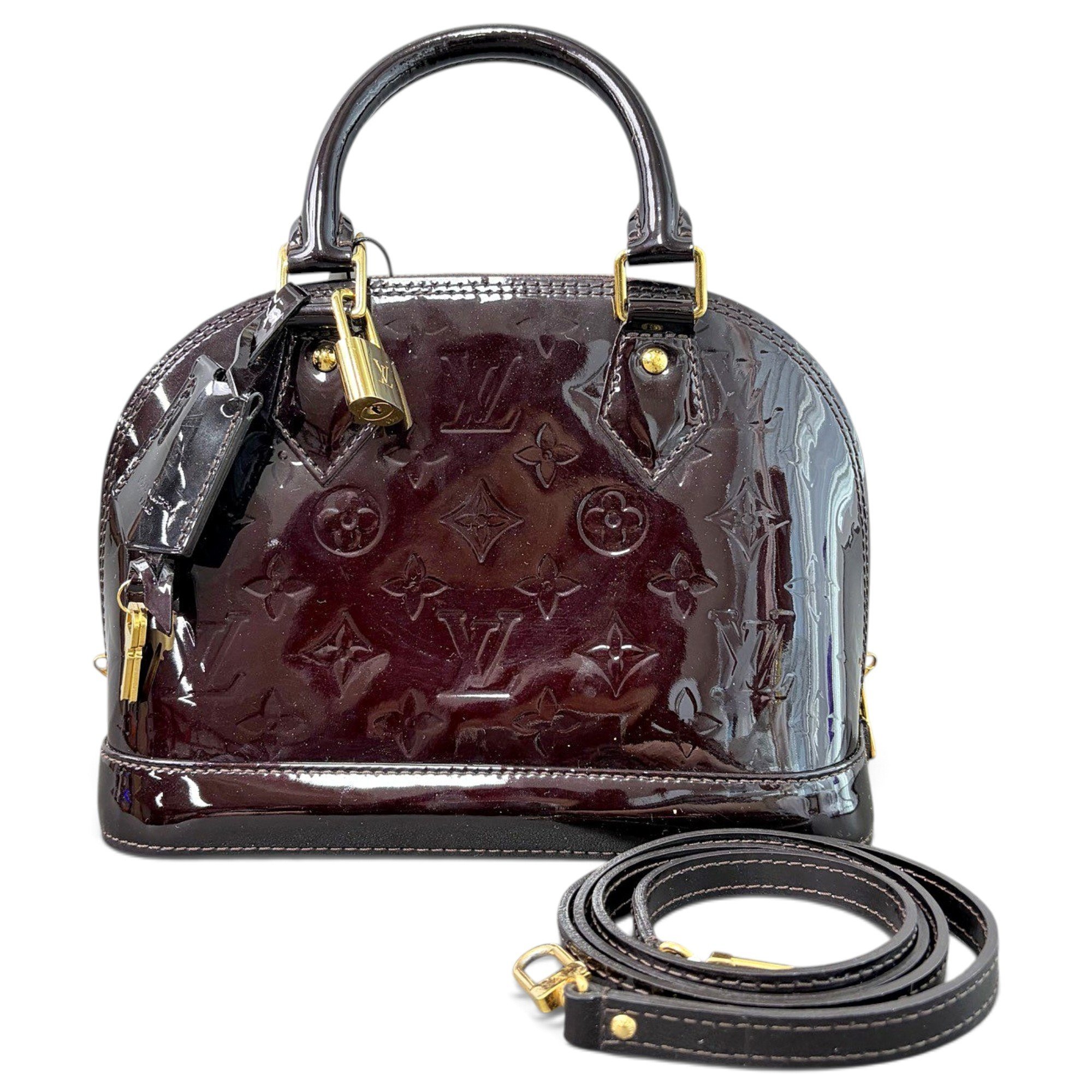 Alma BB patent leather handbag