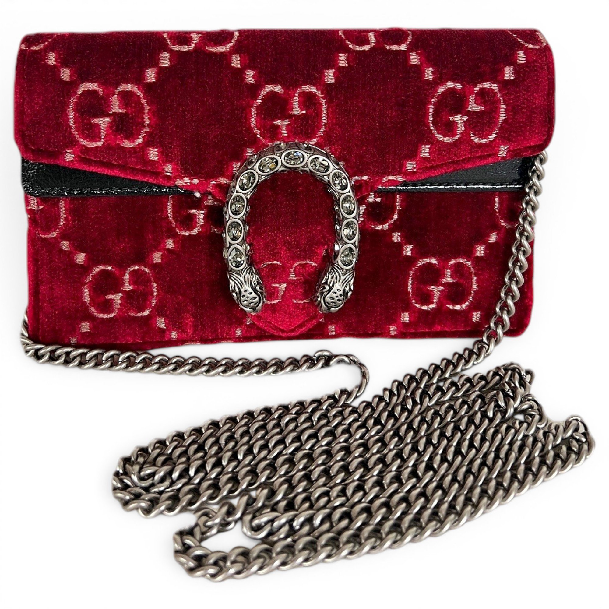 Dionysus Super Mini velvet handbag
