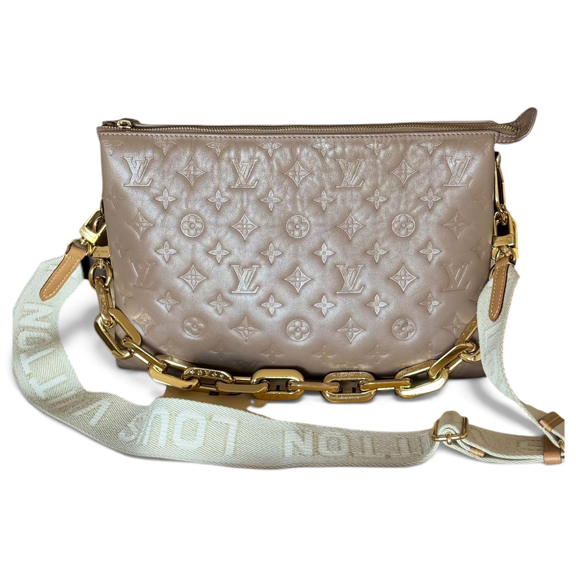Coussin leather handbag