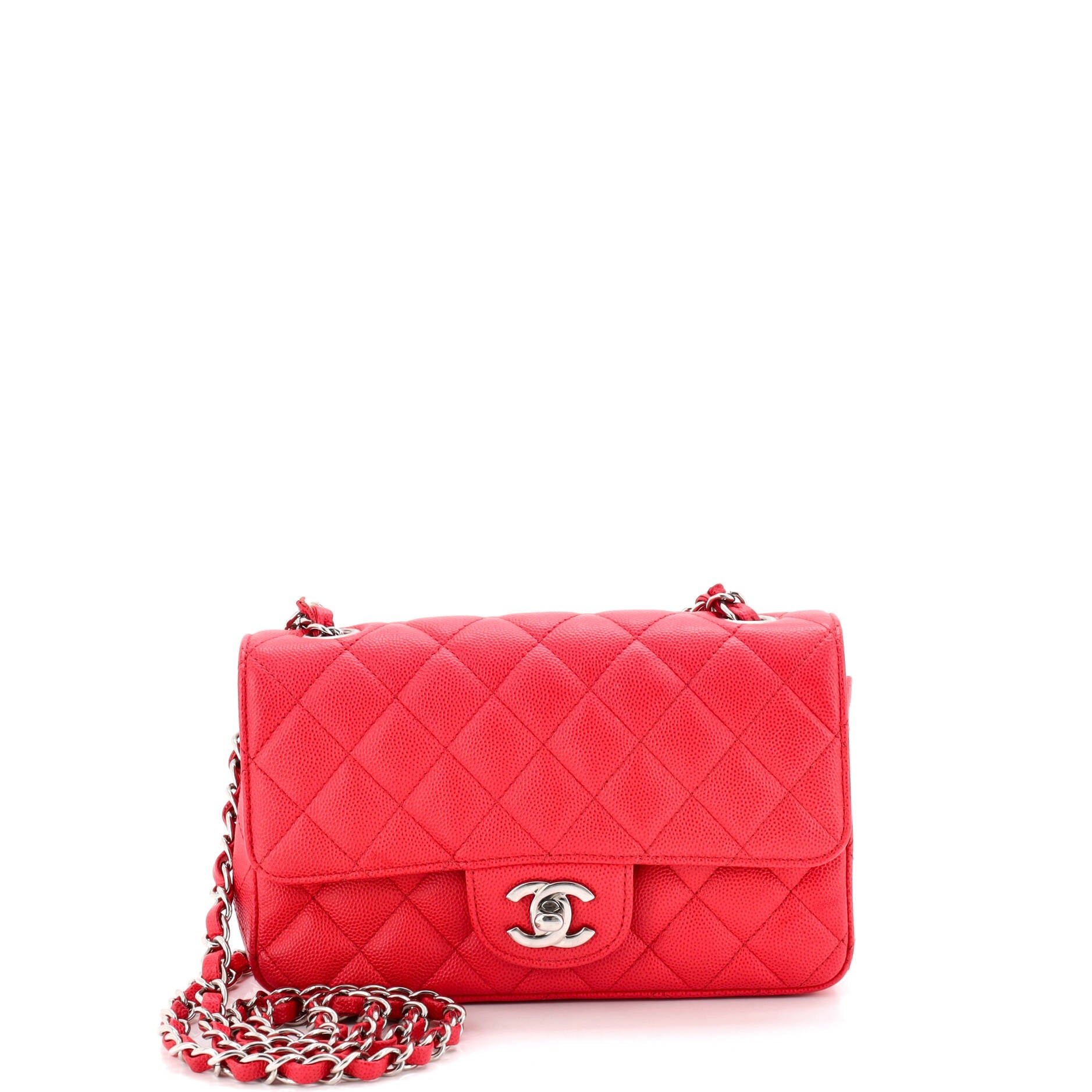 Classic Single Flap Bag Quilted Caviar Mini