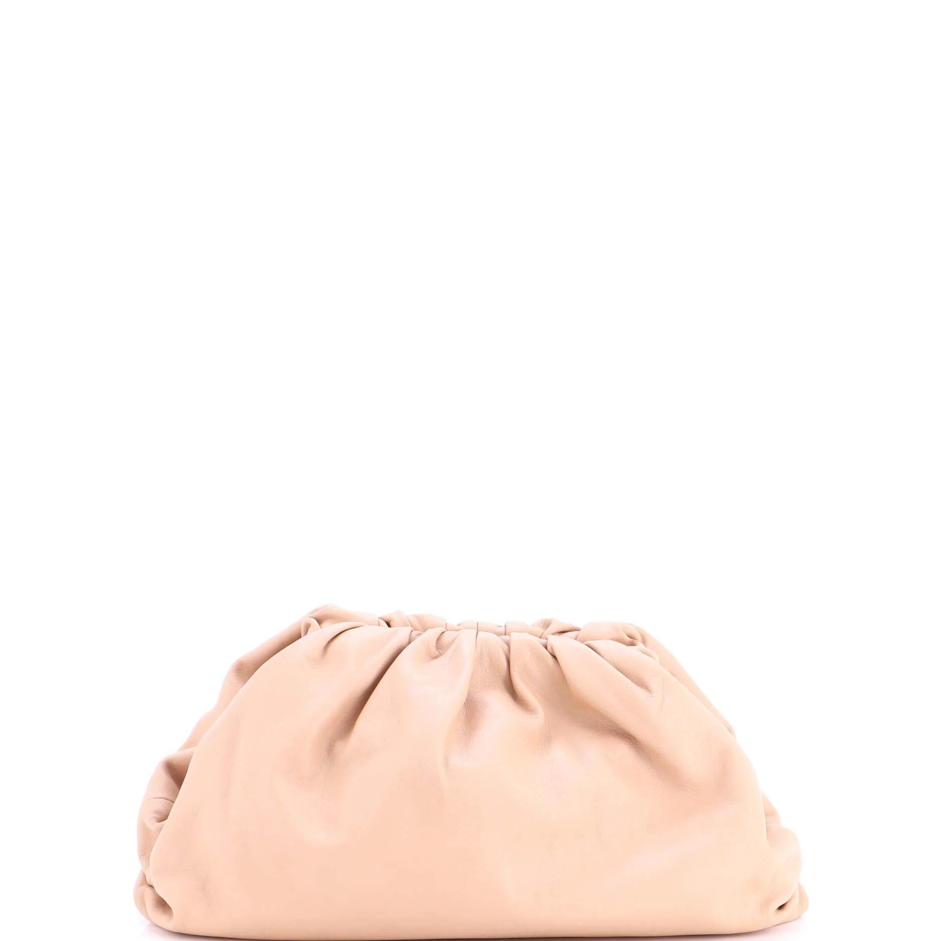 Leather clutch bag