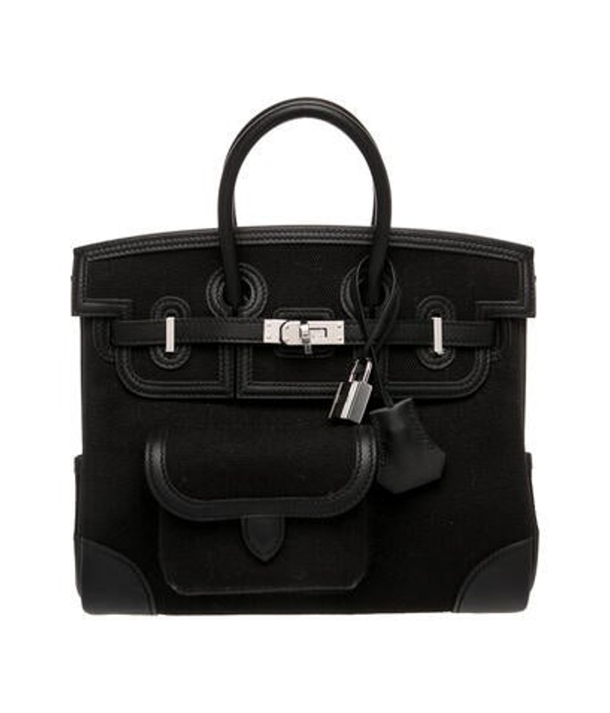 Hermes Toile Goeland Swift Cargo Birkin 25 W Tags