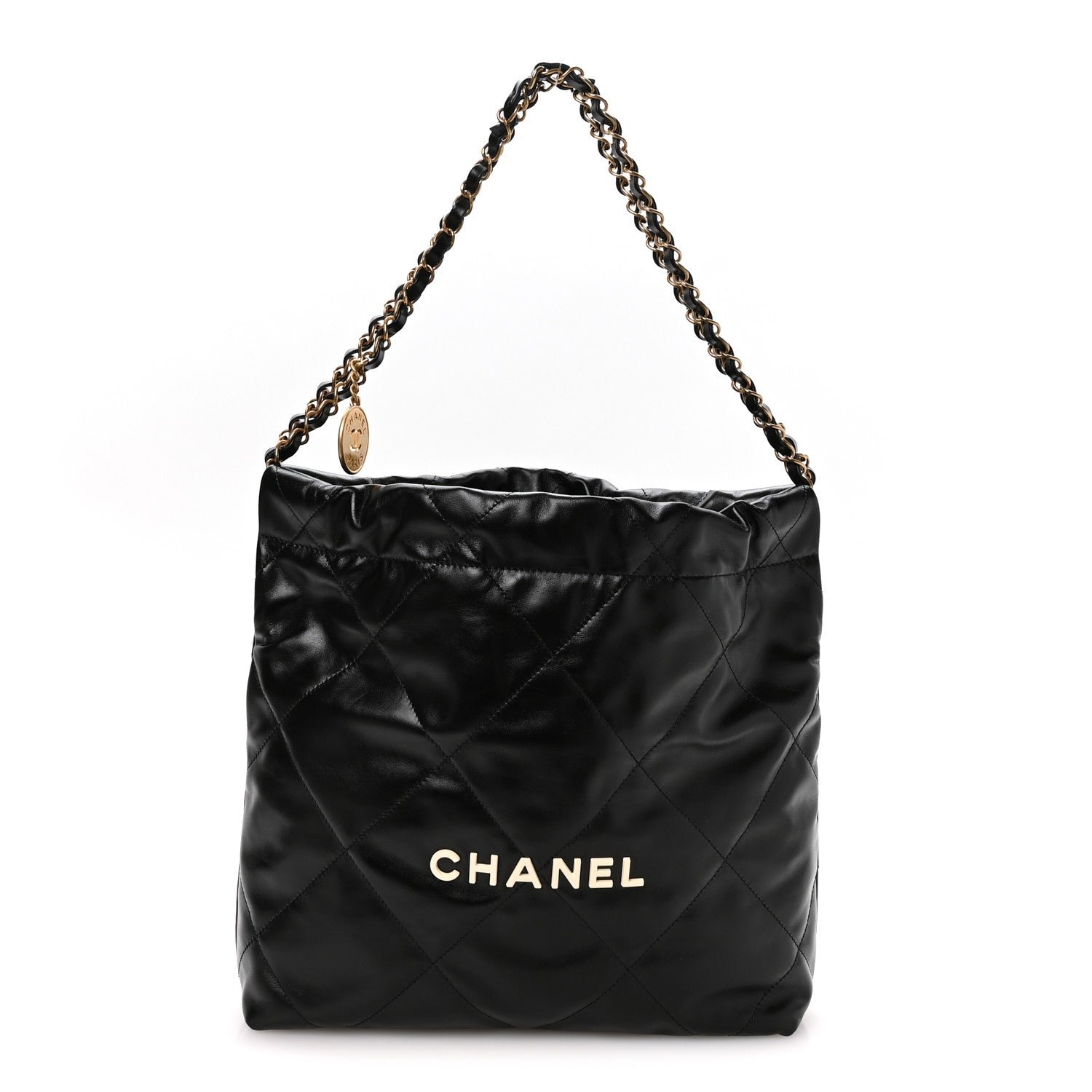 Chanel Calfskin Quilted Small Chanel 22 Black