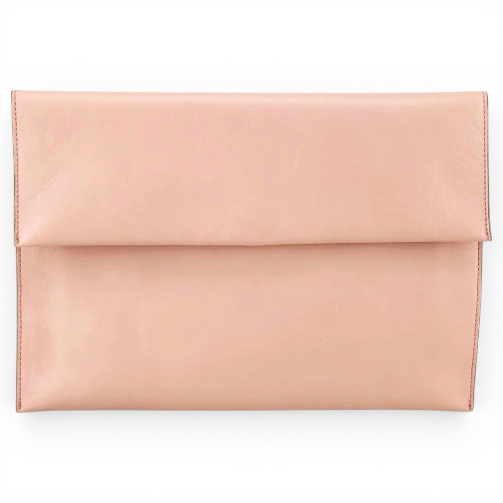 Leather clutch bag
