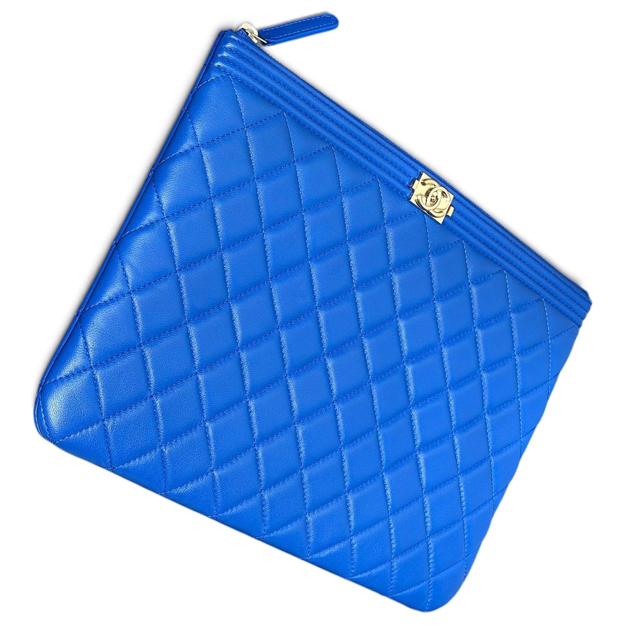 Boy leather clutch bag