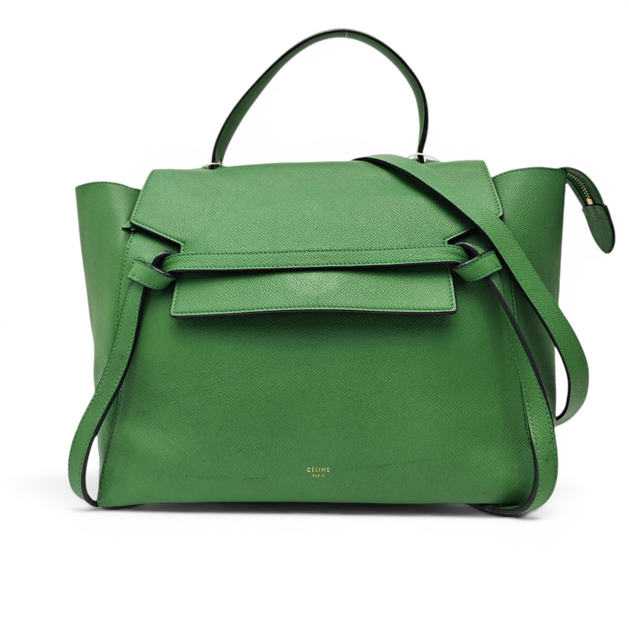 Belt leather handbag