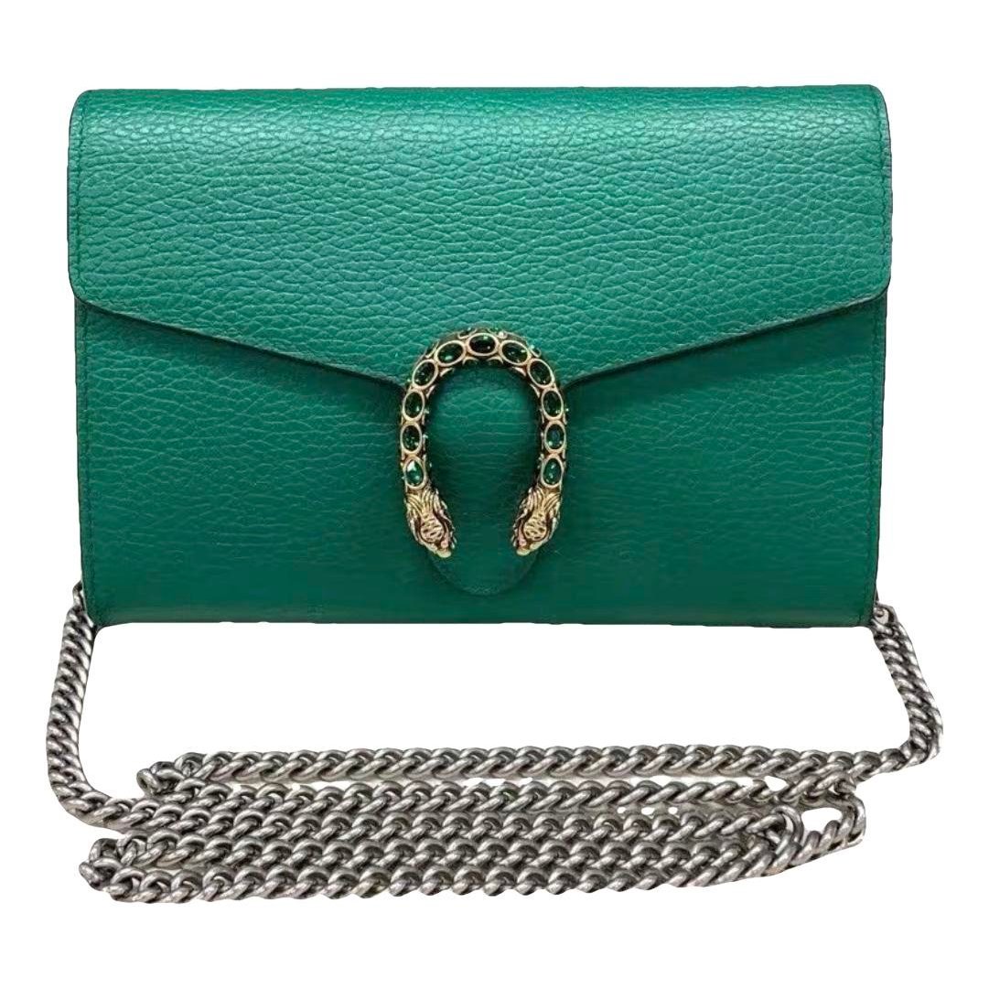 Dionysus Chain Wallet leather crossbody bag