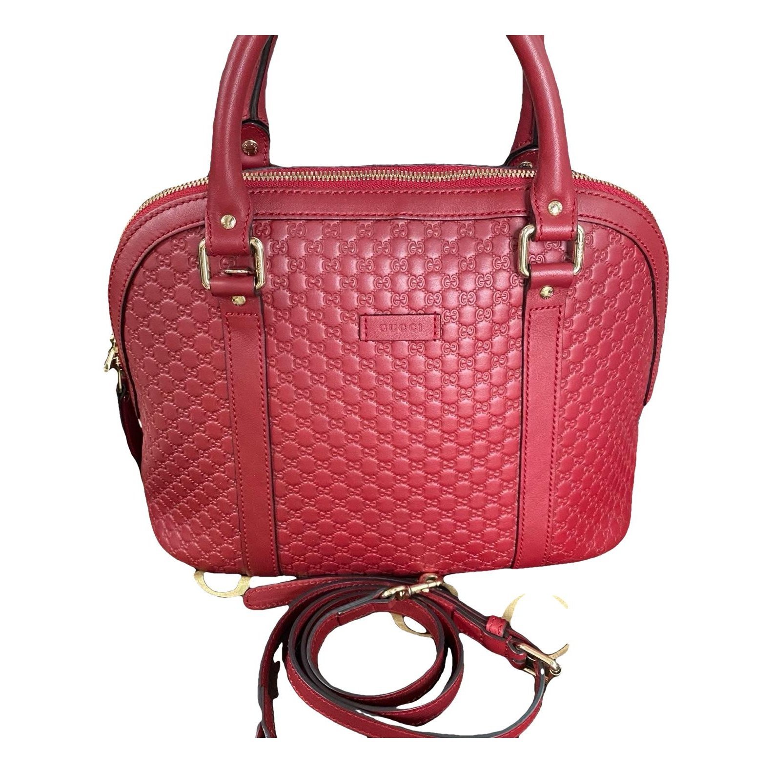 Dôme leather handbag