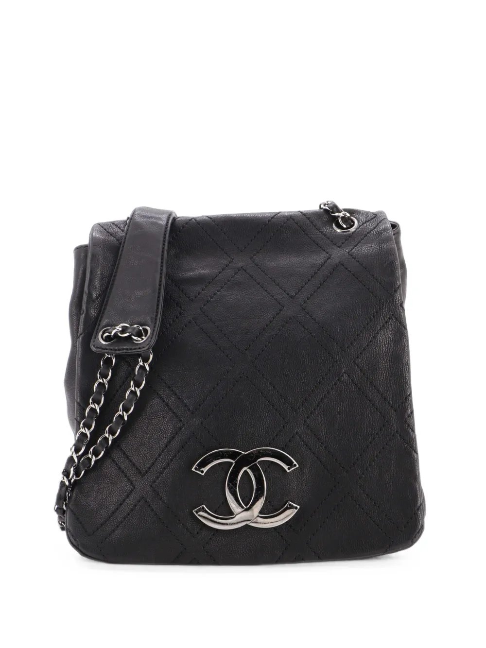 Diamond Stitch Messenger Quilted Calfskin Medium crossbody bag