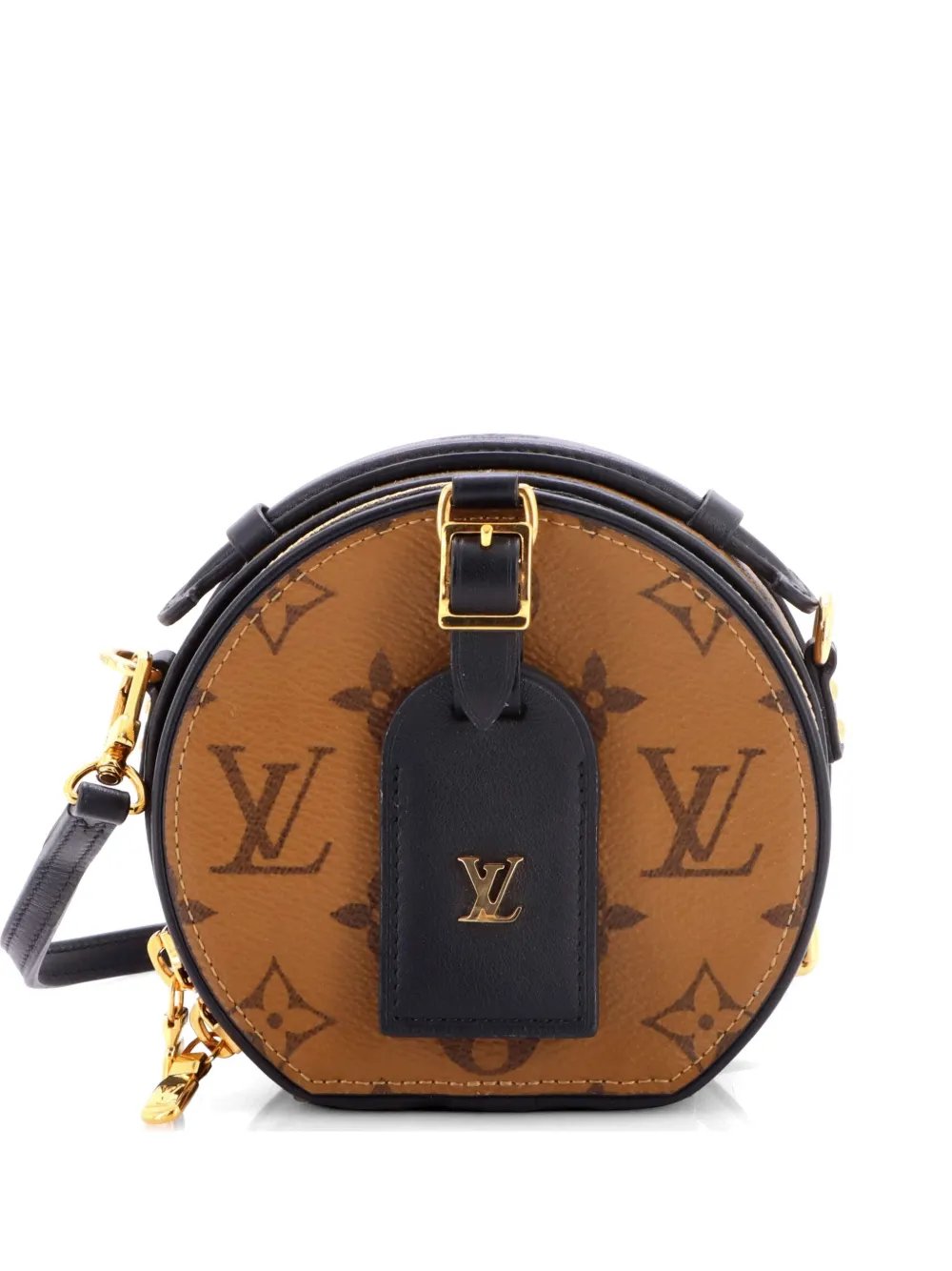 Mini Boite Chapeau Bag Reverse Monogram Canvas crossbody bag