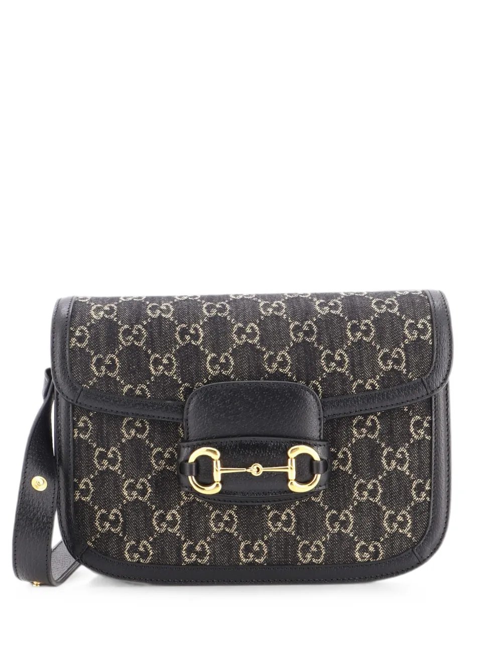 Horsebit 1955 GG Denim Small shoulder bag