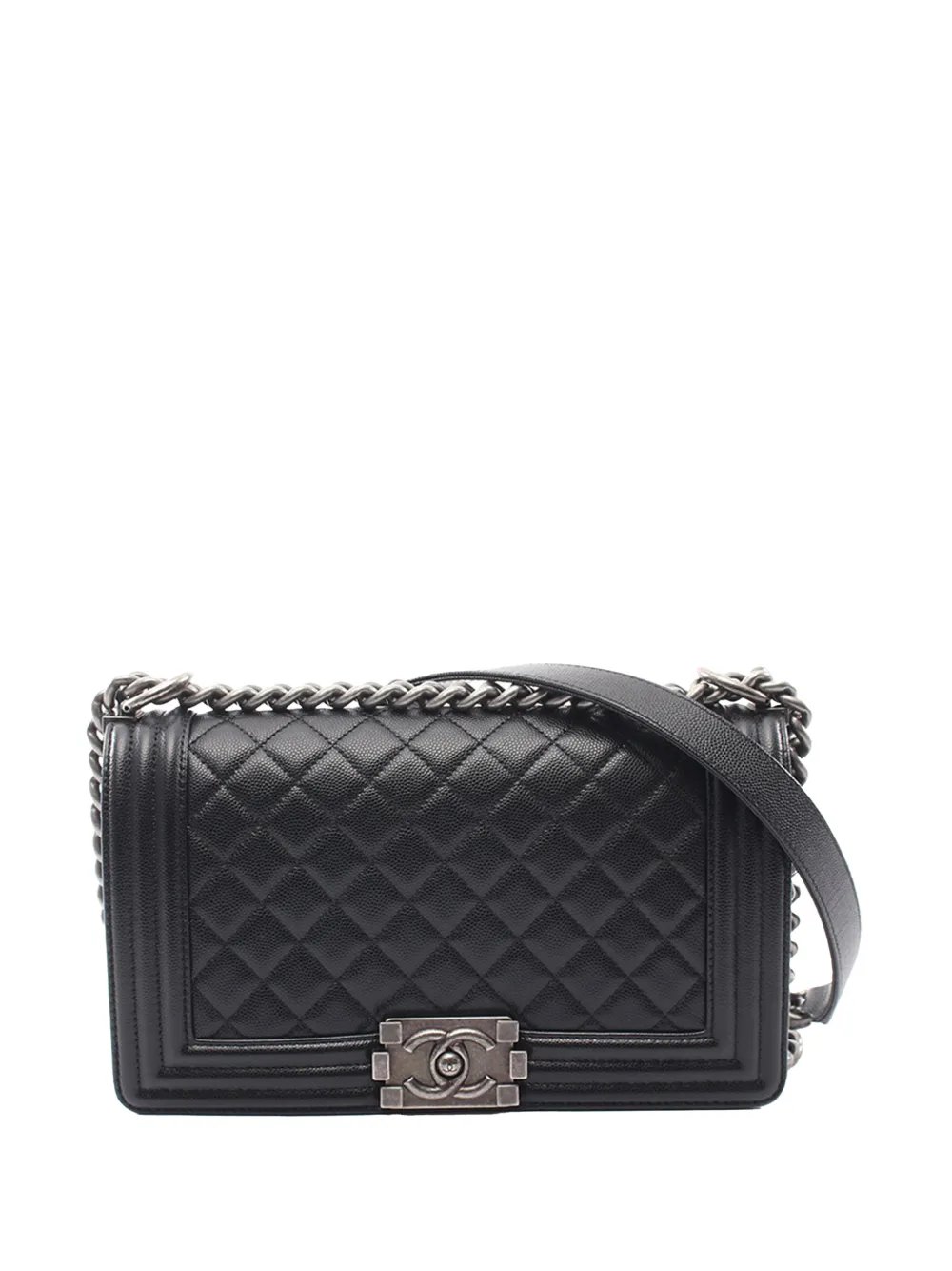 2019 Old Medium Quilted Caviar Boy Flap crossbody bag