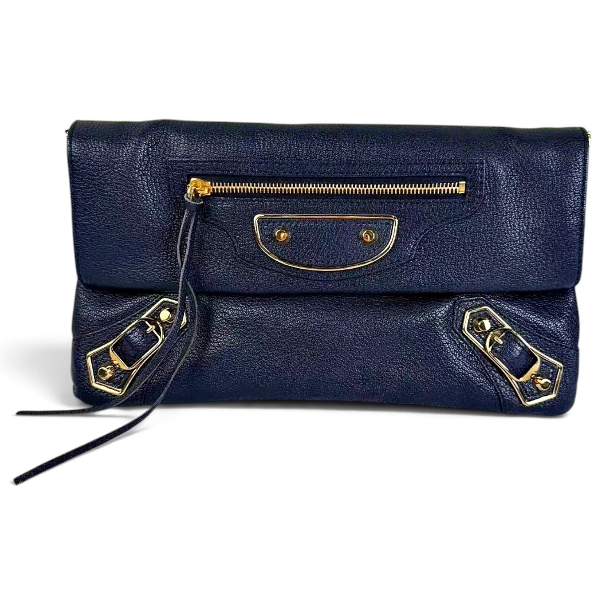 Envelop leather handbag