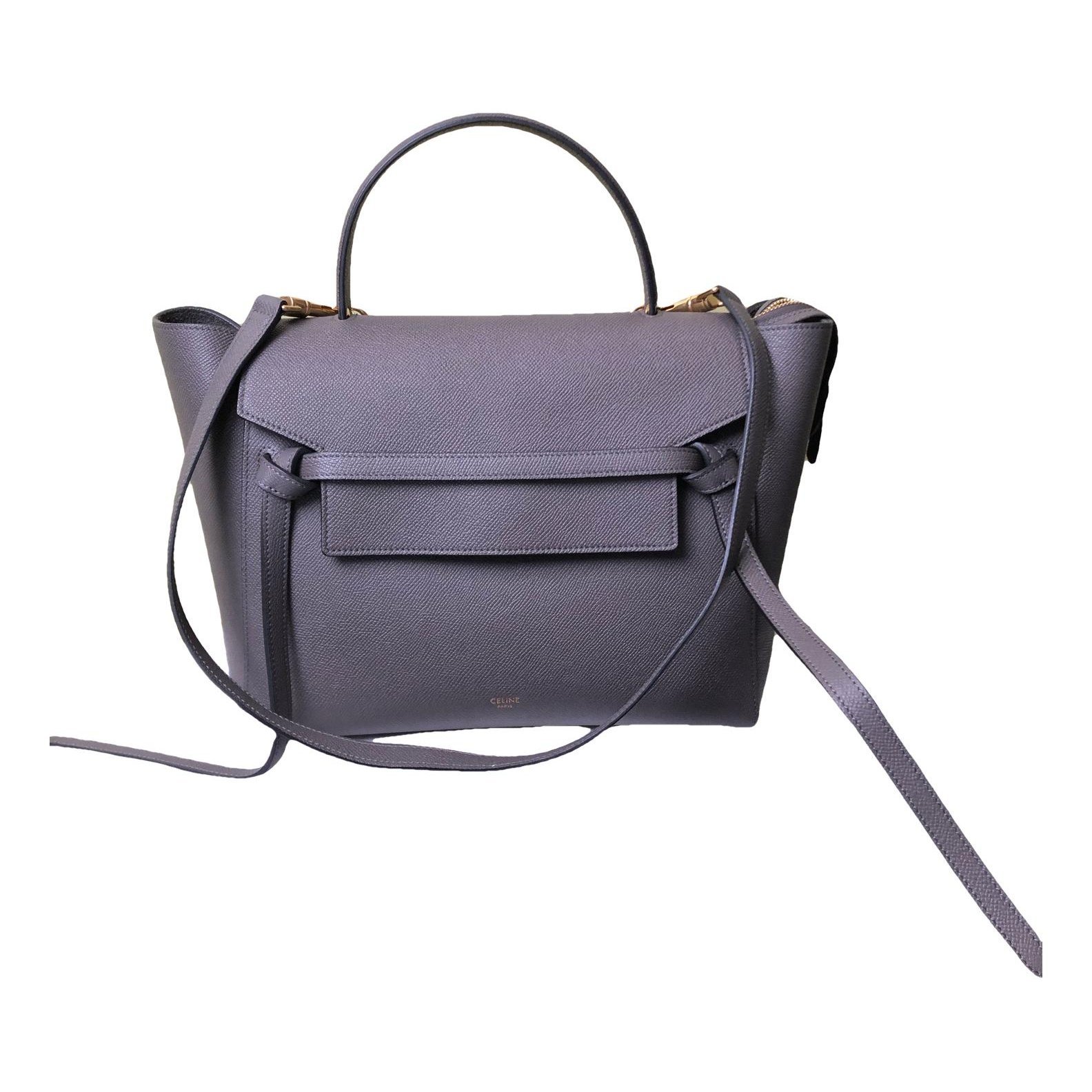 Belt leather handbag