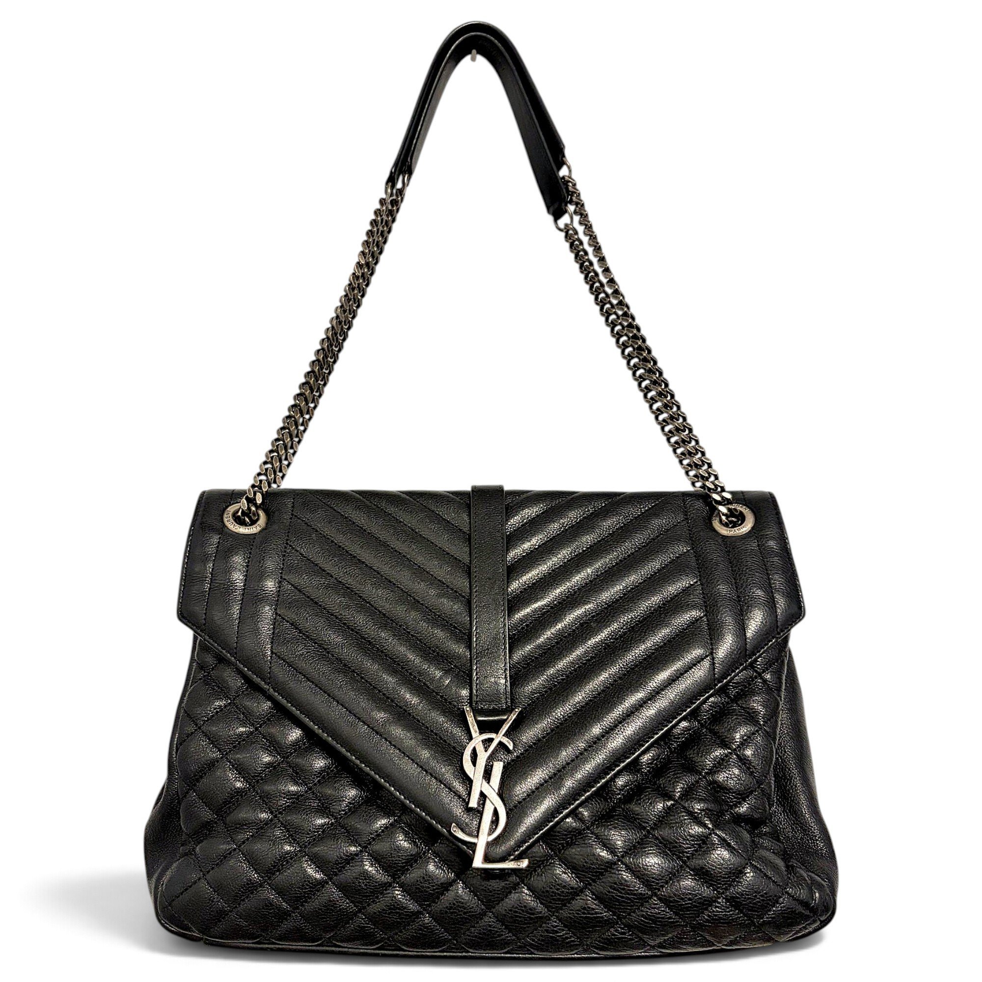 Collége monogramme leather handbag