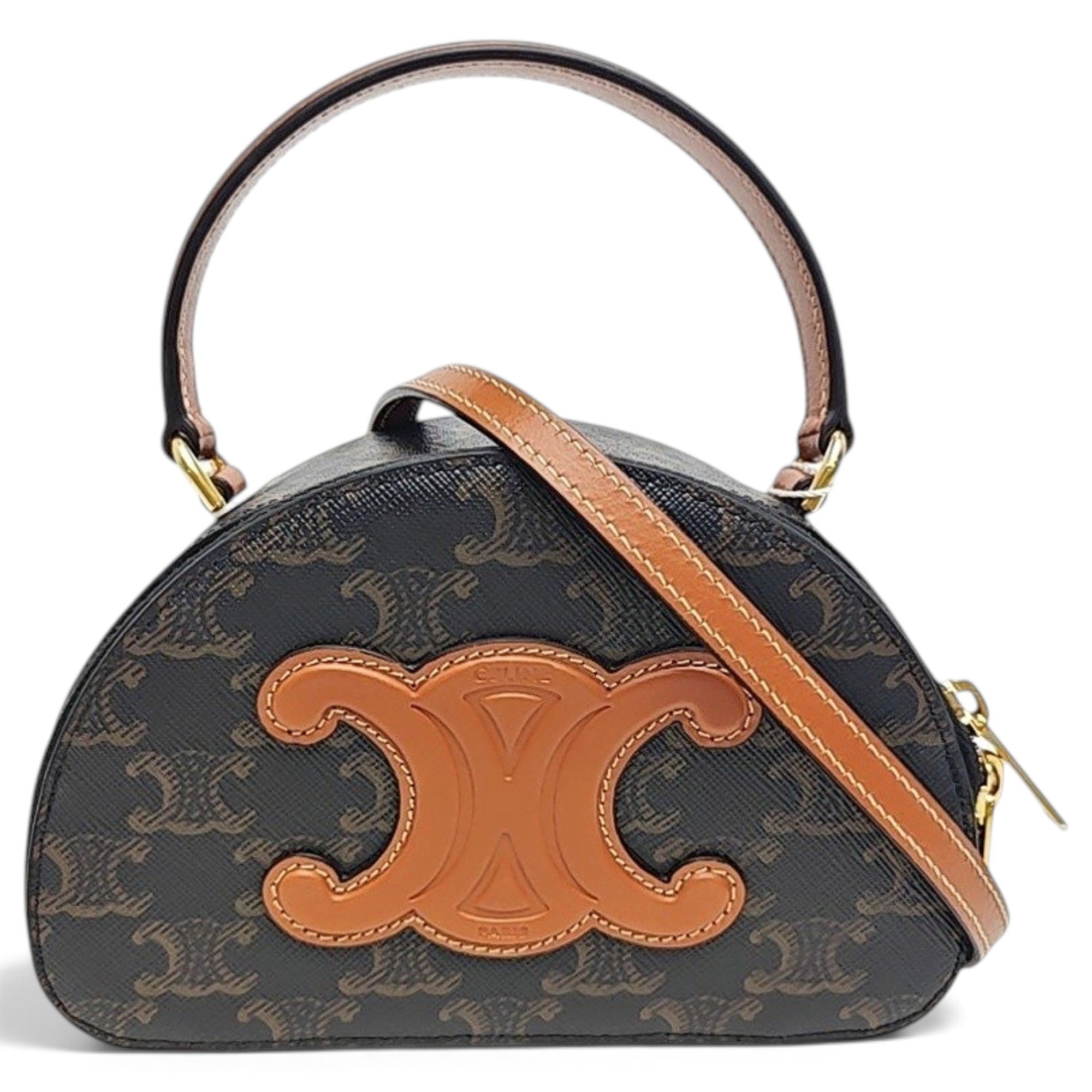 Triomphe leather handbag