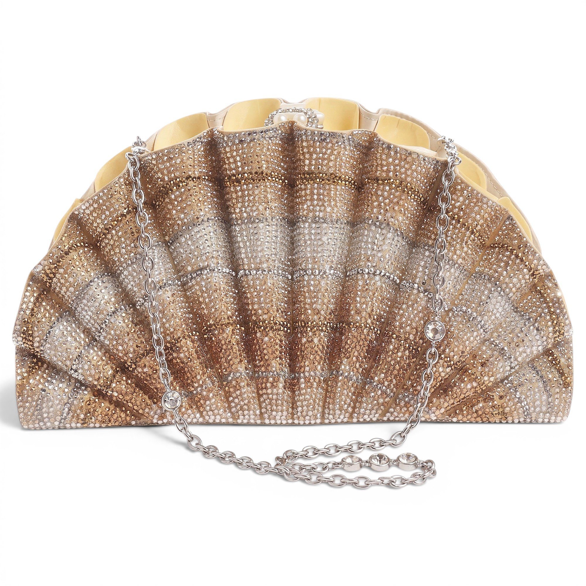 Glitter clutch bag