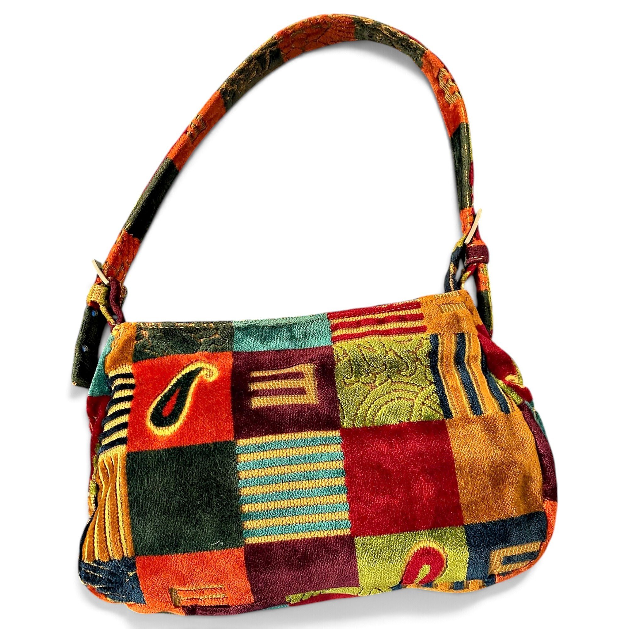 Velvet handbag