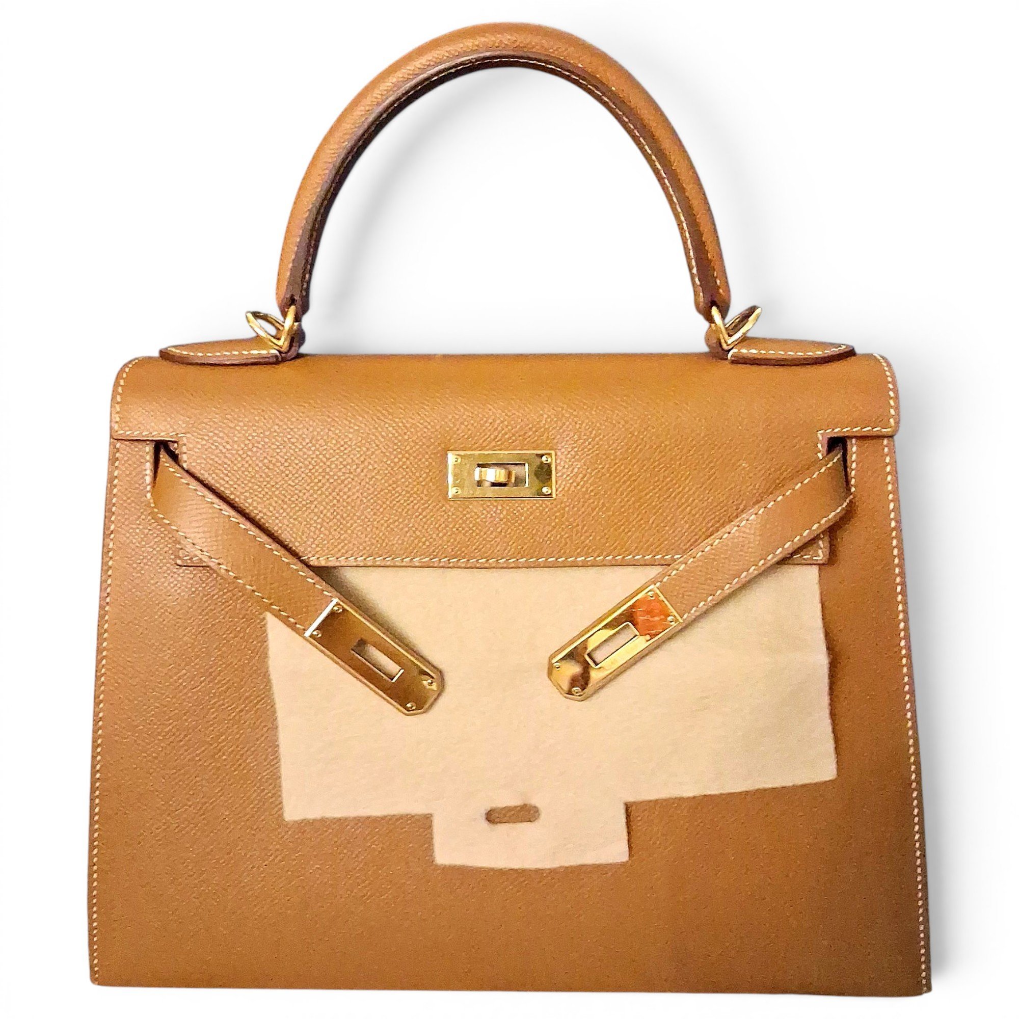 Kelly 28 leather handbag