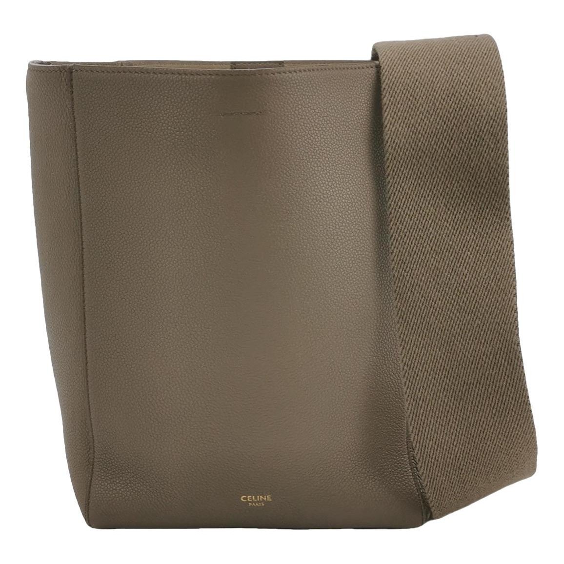 Seau Sangle leather handbag