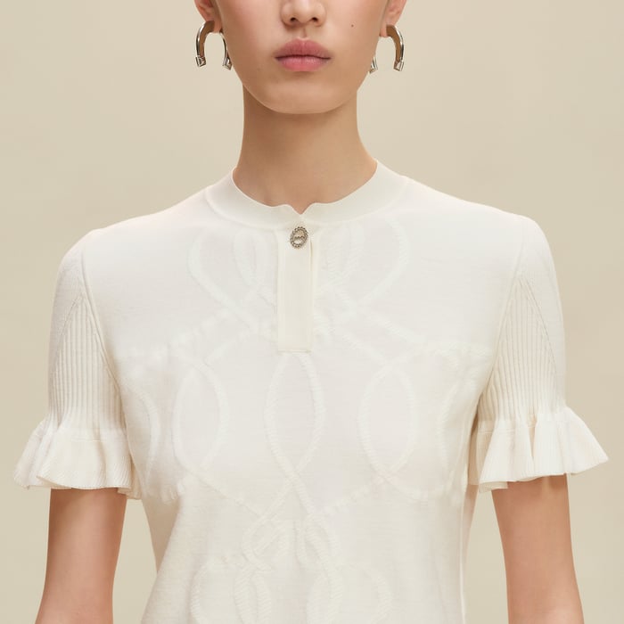 Blanc Naturel "Palefroi Remix" Short-sleeve Sweater