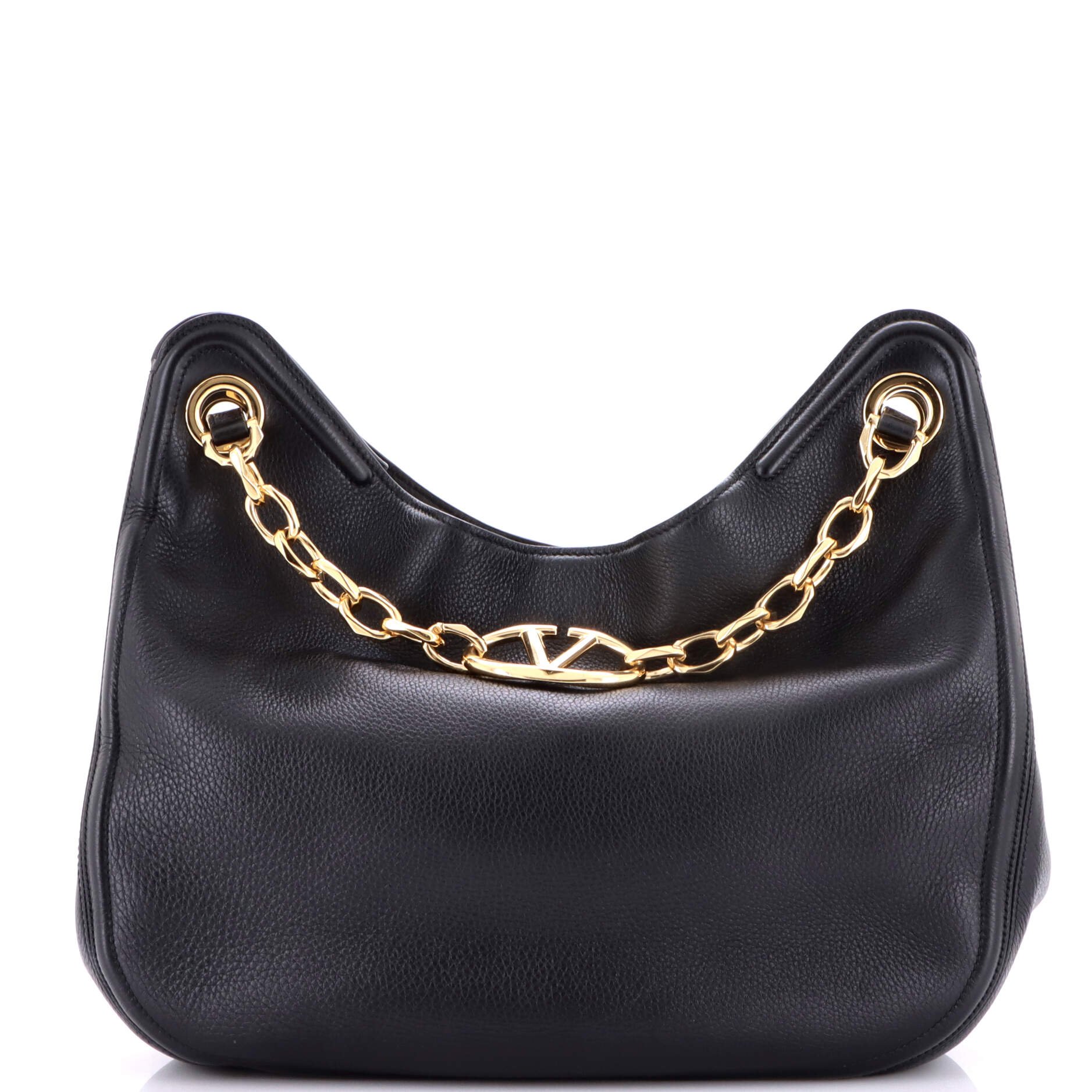 Valentino Garavani VLogo Moon Tote Leather Medium