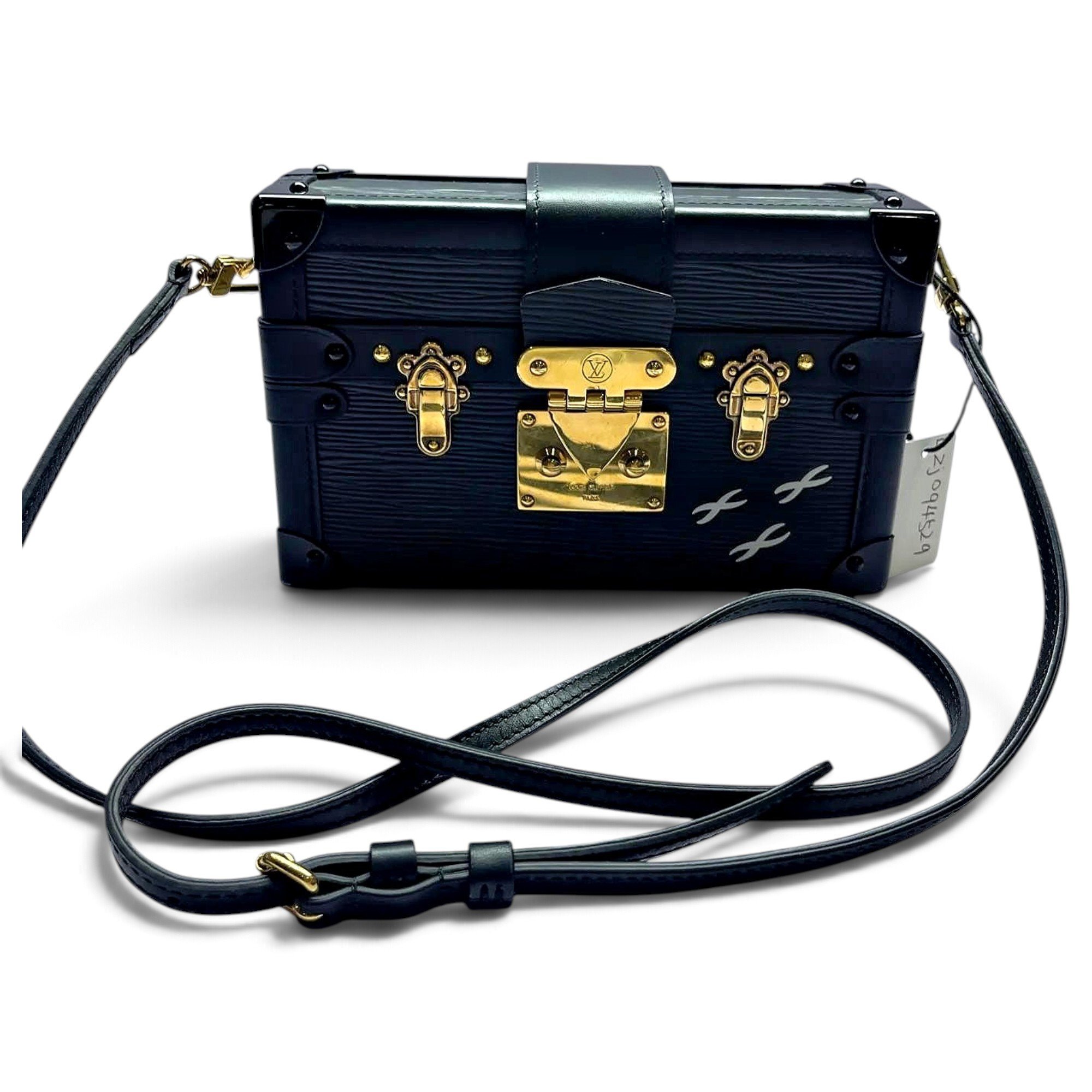 Petite Malle leather handbag