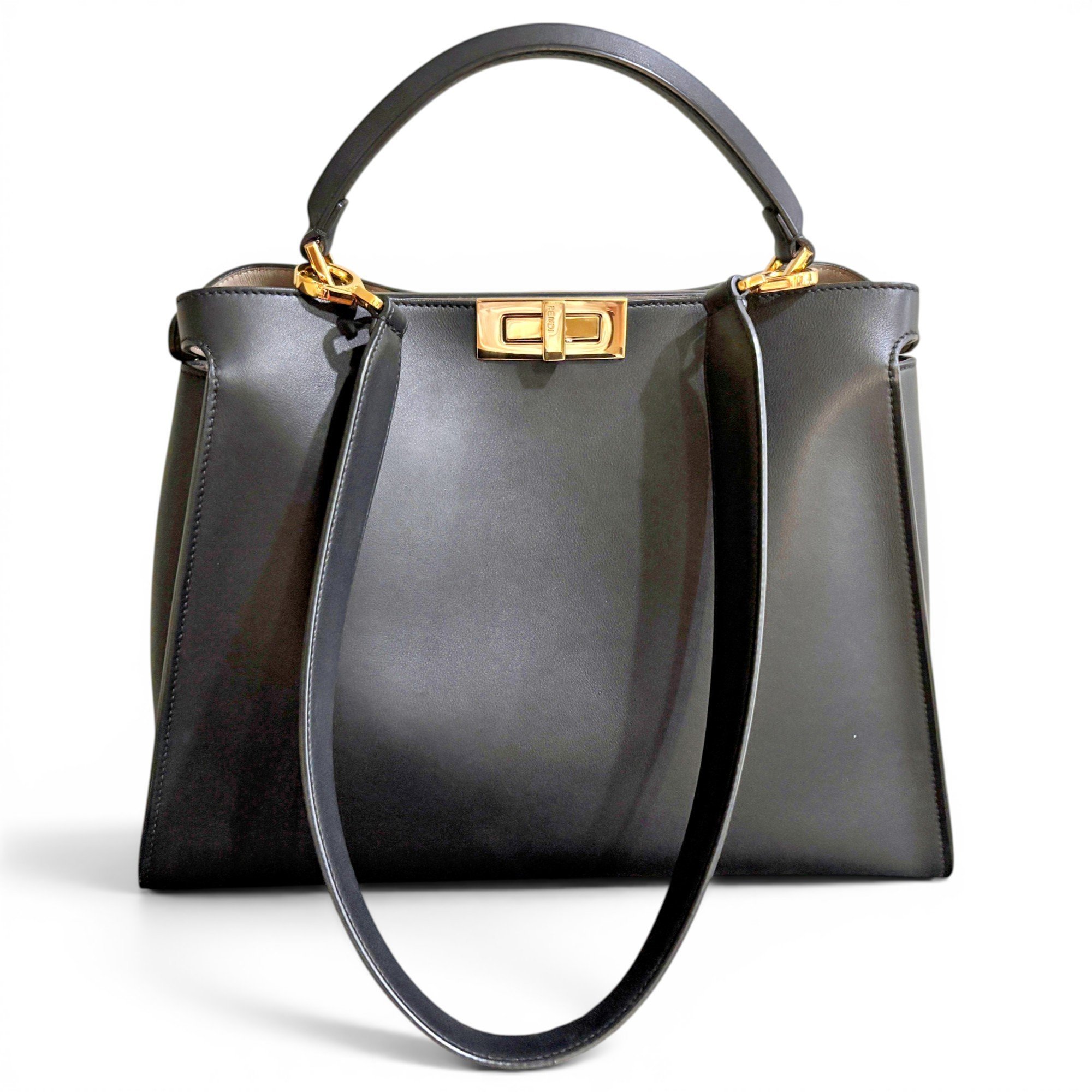 Peekaboo leather handbag