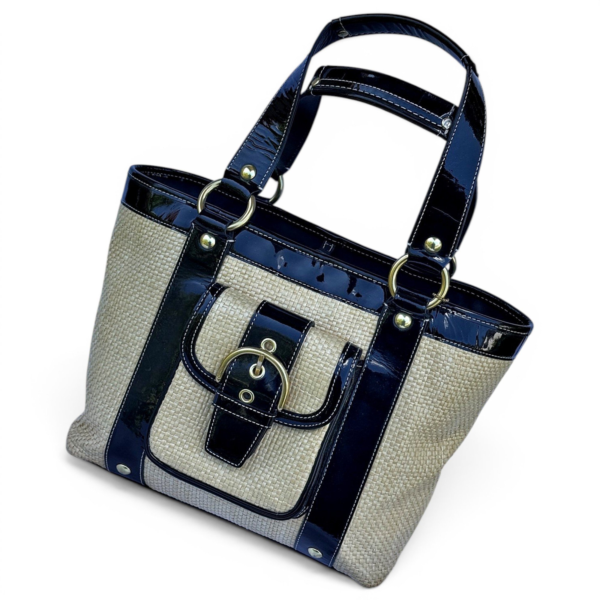 Leather tote