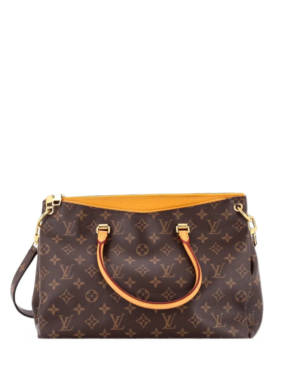 Pallas Tote Monogram Canvas with Leather shoulder bag