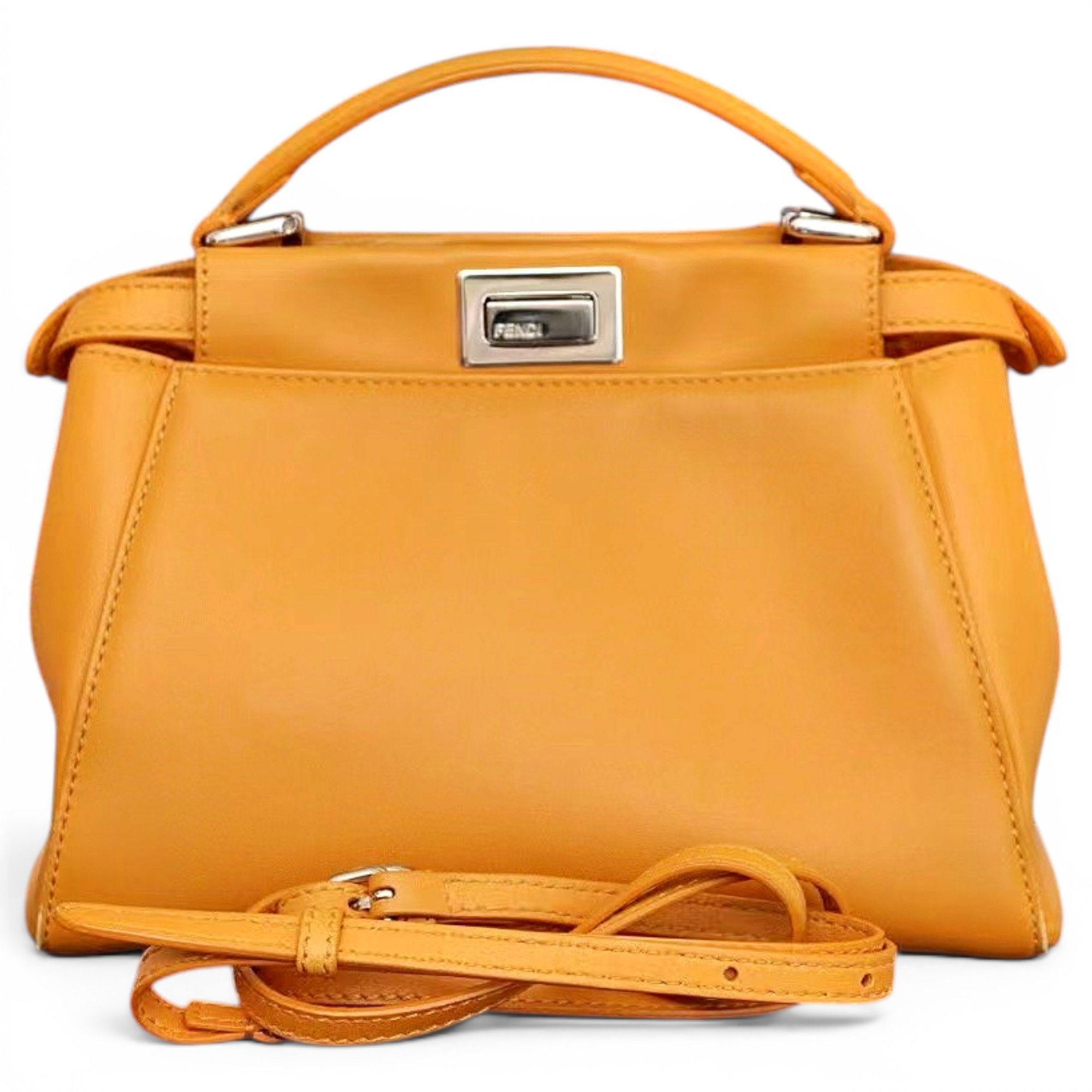 Peekaboo leather handbag