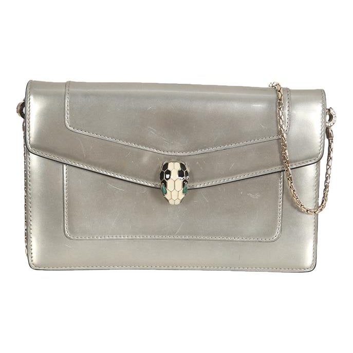 Serpenti leather handbag