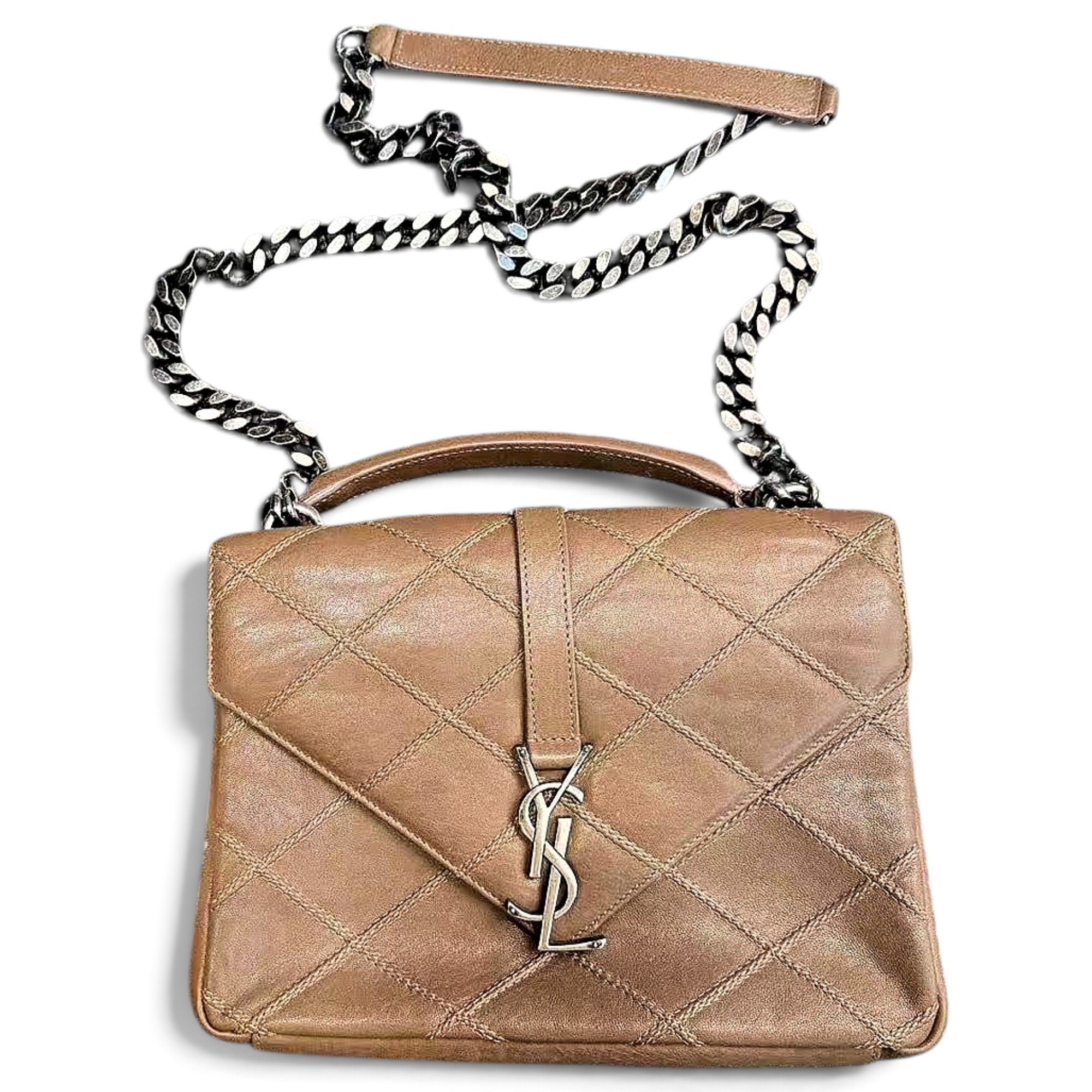 Collége monogramme leather handbag
