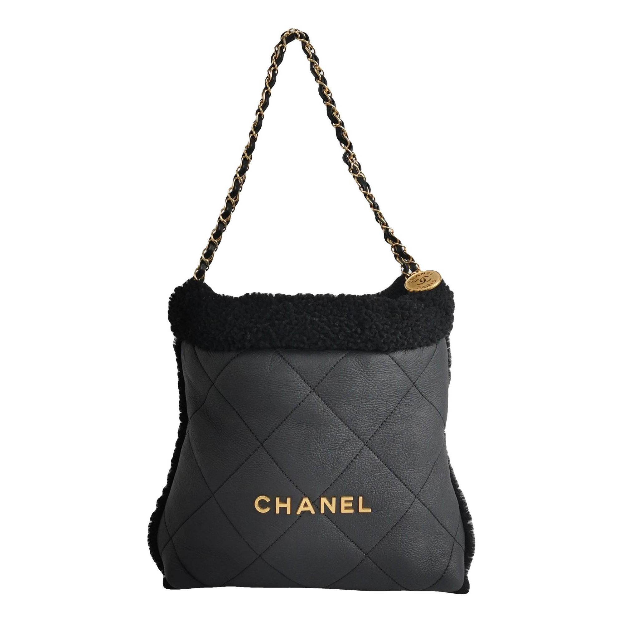 Chanel 22 tweed bag