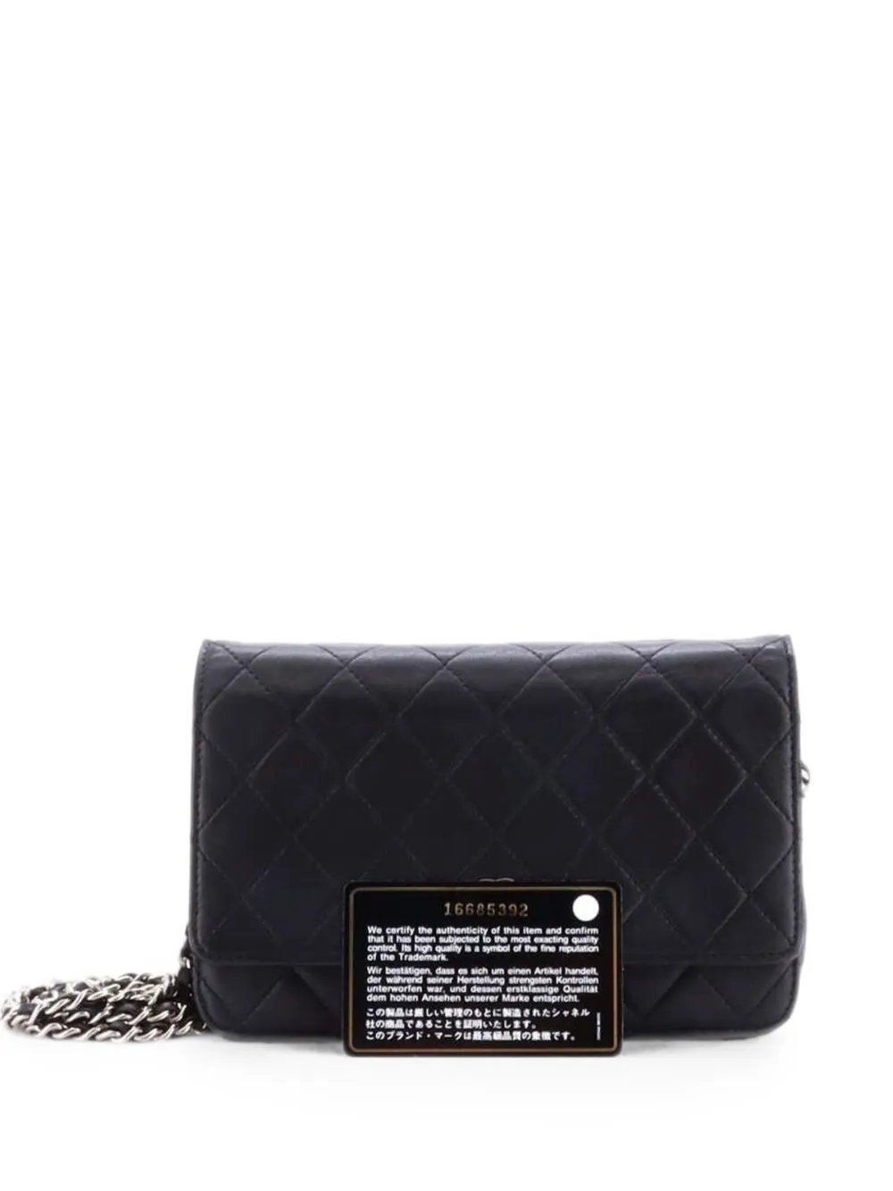 Wallet on Chain Quilted Lambskin crossbody bag