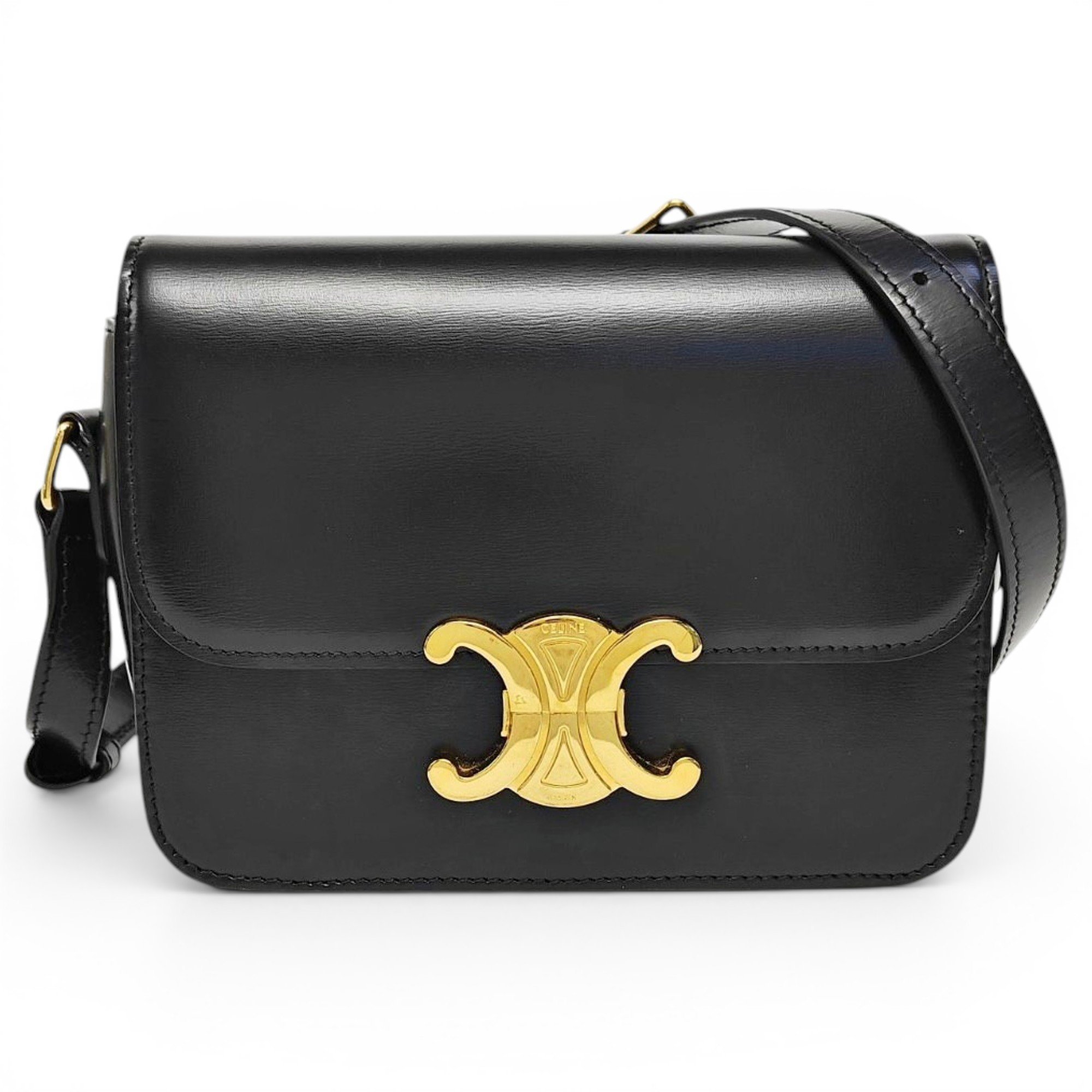 Triomphe leather handbag