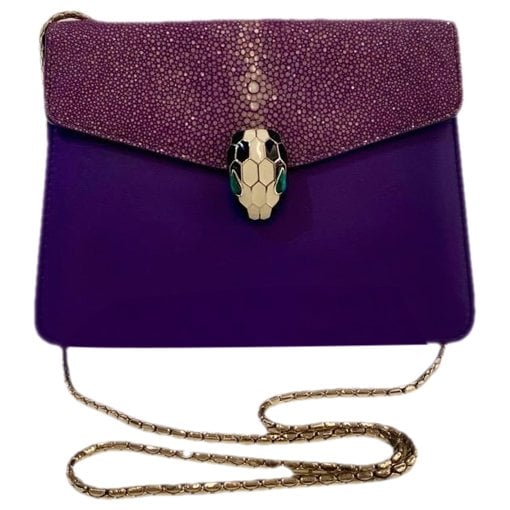 Bvlgari Serpenti leather handbag