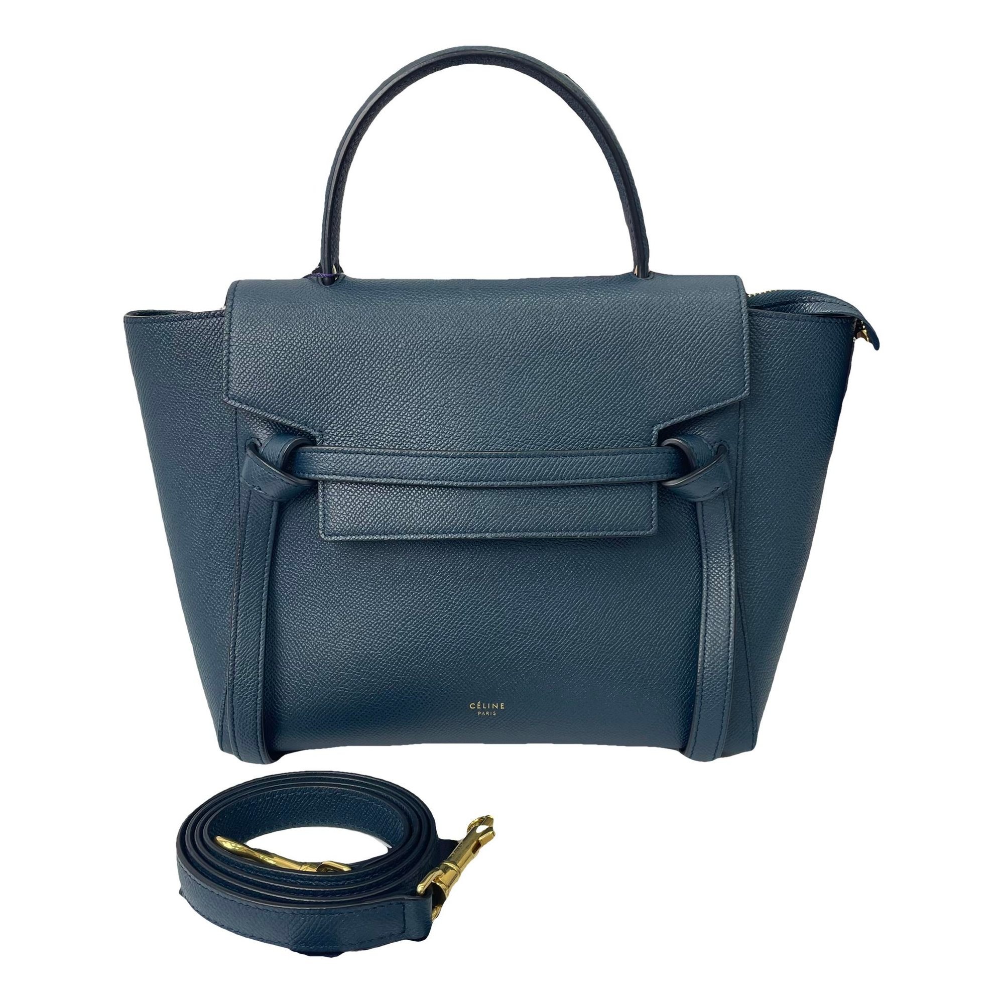 Belt leather handbag
