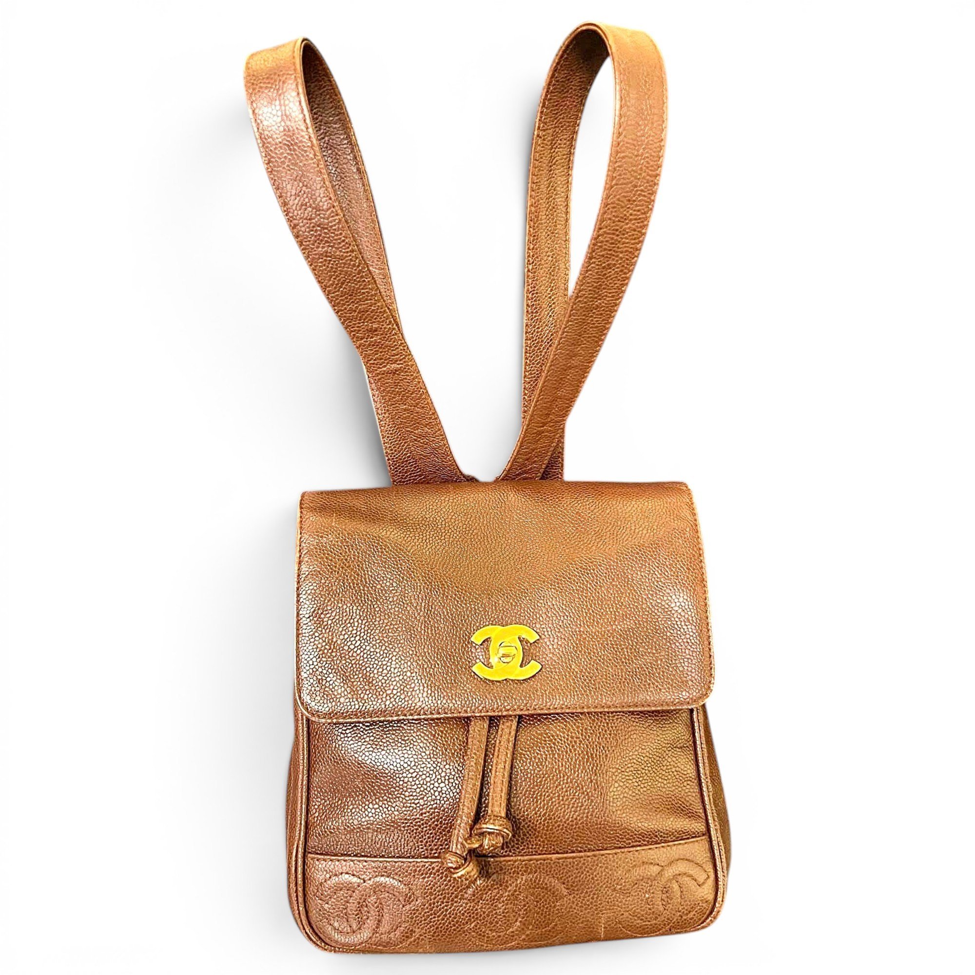 Leather backpack