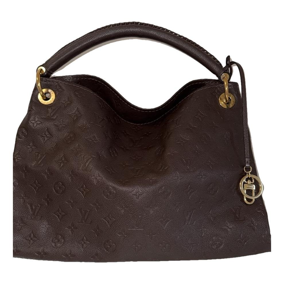 Artsy leather handbag