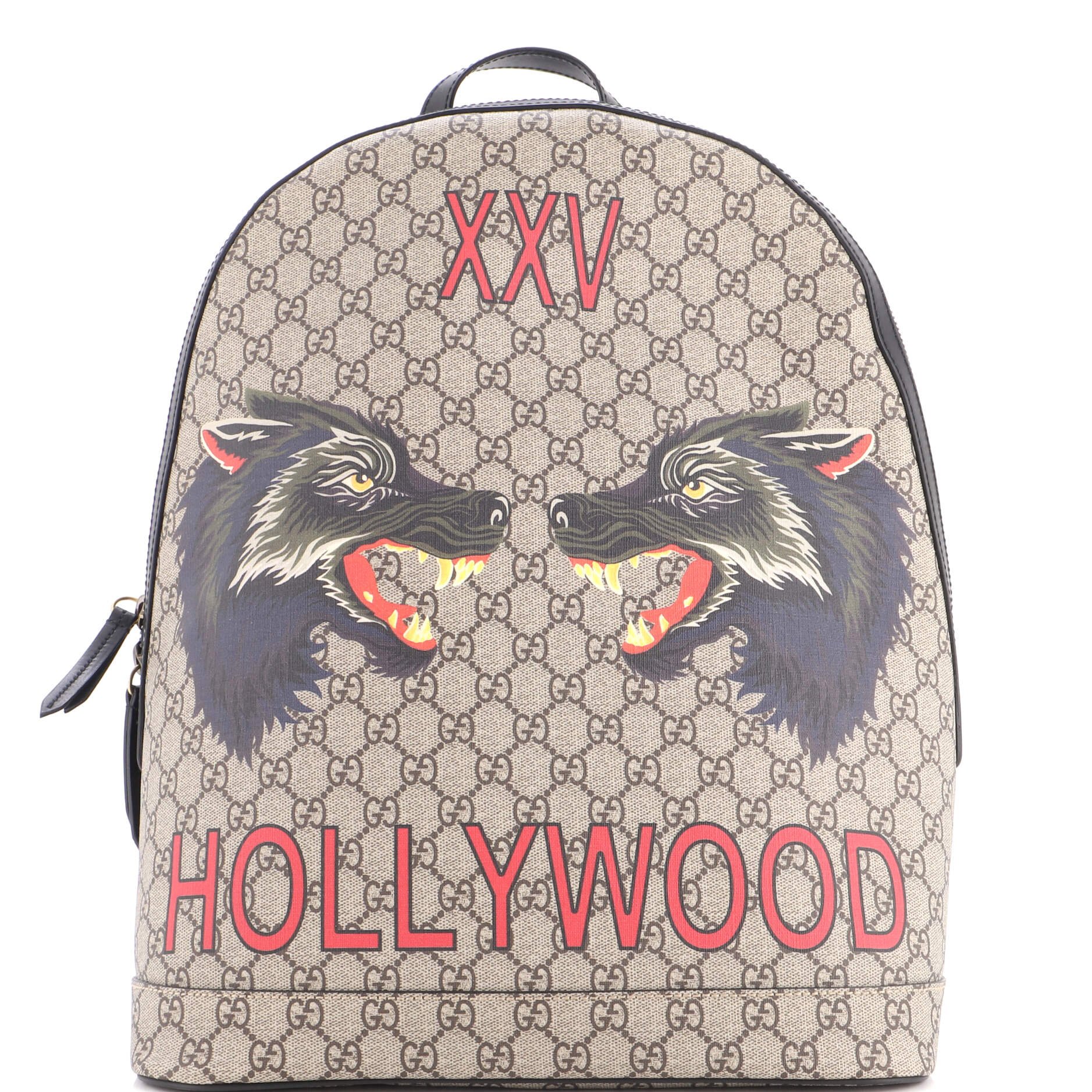 Zip Around Backpack Printed GG Coated Canvas Medium