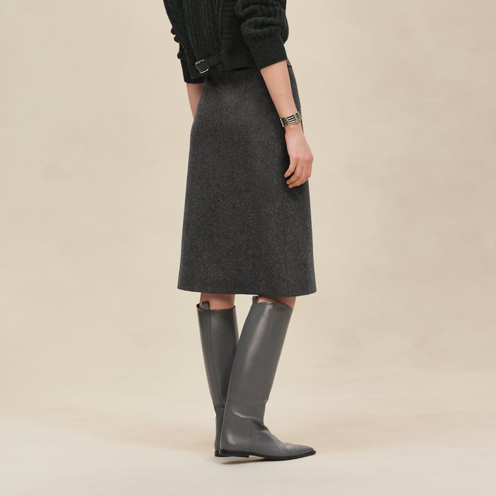 Gris Mica Skirt With Basque